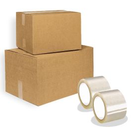 24 Pack 1.6 Mil - 3" x 110 Clear Hotmelt Adhesive - Sealing Tape. Packing Rolls for Packaging; Shipping Boxes. Household & Office for Box Sealing; Spl