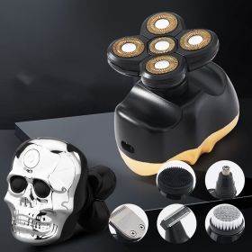 New Multifunctional Razor Halloween Skull Six In One (Color: Yellow)