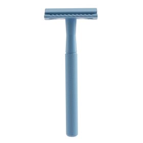 E-Commerce Hot-Selling Models Explosive Models Diamond Pattern Manual Razor Razor Razor Safety Double-Sided Razor (Color: Blue)