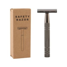 Old-Fashioned Manual Double-Sided Shaving Razor (Option: Kraft paper packaging)