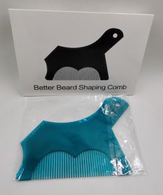 Beard Knife Companion No. 10 Beard Styling Ruler Beard Styling Comb (Option: Transparent blue color)