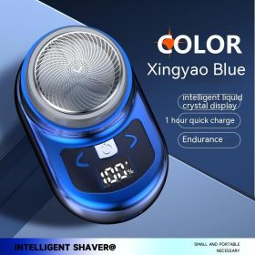 Smart Mini Electric Shaver With Digital Display (Option: SQ009 Blue Ice-USB)