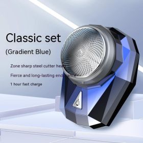 Mini Men's Compact And Ultra Long Range Automatic Shaver (Option: SQ010Gradient Blue 3Blade-USB)