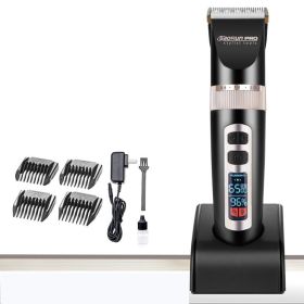 Direct Charge Motor Hair Clipper (Option: Black-EU)