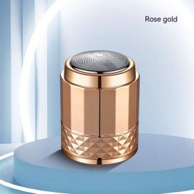 Men's Electroplating, Washing And Charging Small Electric Shaver (Option: Gold ice-USB)