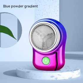 Mini Men's Compact And Ultra Long Range Automatic Shaver (Option: SQ066 blue pink gradien-USB)