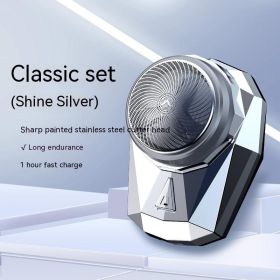 Mini Men's Compact And Ultra Long Range Automatic Shaver (Option: SQ010 Silver Ice 3Blade-USB)