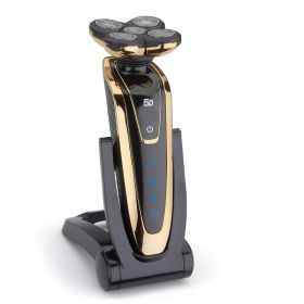 Factory Direct Sales Custom Rechargeable Electric Shaver Razor (Color: GOLD)