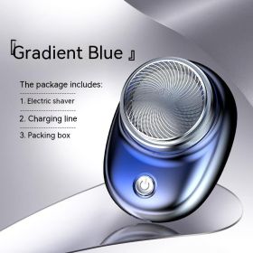 Portable Mini Charging Electric Single Head Shaver (Option: SQ021 shaver gradient blue-USB)