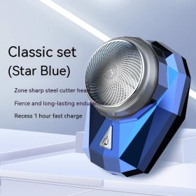 Mini Men's Compact And Ultra Long Range Automatic Shaver (Option: SQ010 blue Ice 3Blade-USB)