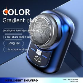 Mini Men's Compact And Ultra Long Range Automatic Shaver (Option: SQ007 Gradient Blue-USB)