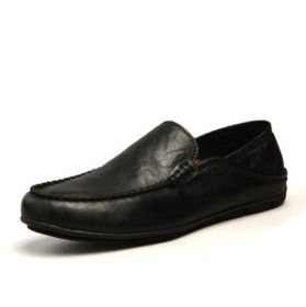 Men's Relaxed-Fit Slip-On Loafer (Color: Black, size: 10)