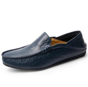 Men's Relaxed-Fit Slip-On Loafer (Color: Navy, size: 13)