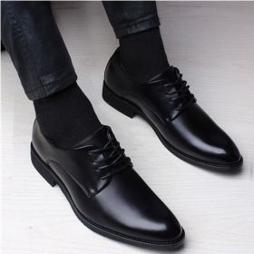 Black Men Suit Shoes Party Men's Dress Shoes 2022 Italian Leather Zapatos Hombre Formal Shoes Men Office Sapato Social Masculino (Color: Black Solid, size: 45)