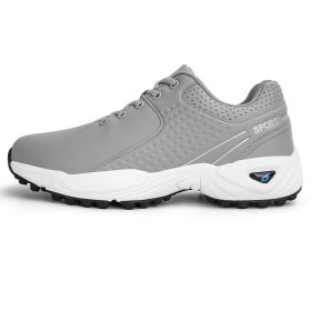 Waterproof Golf Shoes for Men Light Weight Golf Sneakers Men Outdoor Comfortable Golfers Sneakers Anti Slip Walking Footwears (Color: Hui, size: 40)