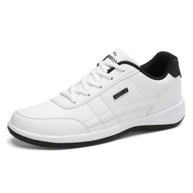 Men Casual Breathable Sneakers (Color: White, size: 9)