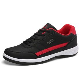 Men Casual Breathable Sneakers (Color: Black, size: 10)