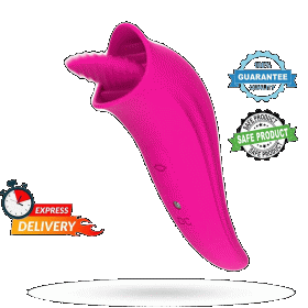 Clit Licking Tongue Sucking Vibrator G-Spot Oral Massager Sex Toys For Women US (Color: Rose)