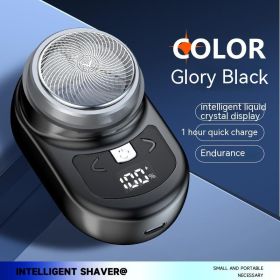 Smart Mini Electric Shaver With Digital Display (Option: SQ009 Black Ice-USB)