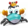 Induction Escape Crab Toy Rechargeable Electric Octopus Crawling Smart Toys for Children Interactive Toys Learn To Climb Toys