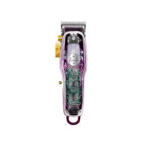 Transparent Body Electric Clippers With LCD Display Electric Clippers (Option: Purple-USB)