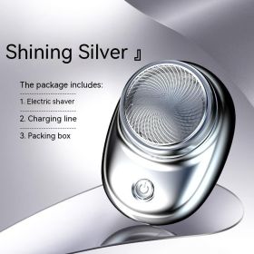 Portable Mini Charging Electric Single Head Shaver (Option: SQ021 shaver silver ice-USB)