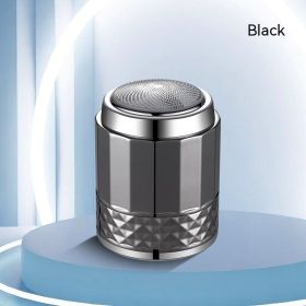 Men's Electroplating, Washing And Charging Small Electric Shaver (Option: Black ice-USB)